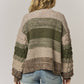 Olive Bubble Knit Cardigan