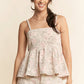 Khaki Floral Tank