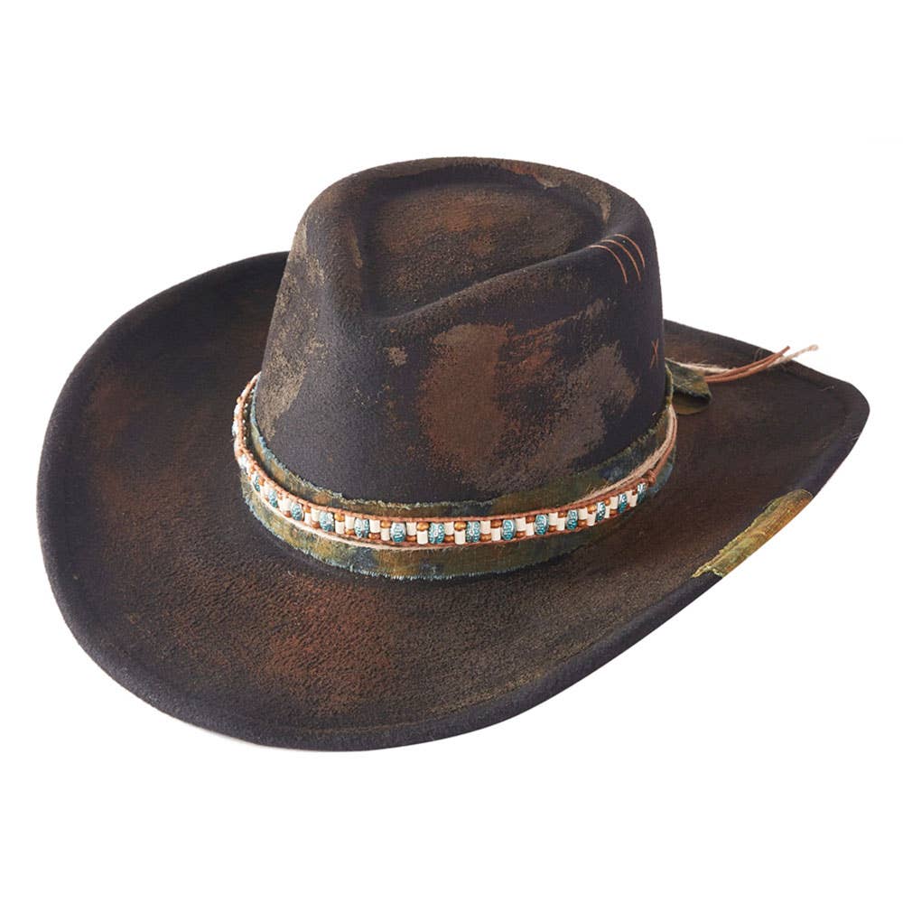 Western Distressed Hat