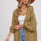 Olive Chunky Cardigan