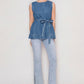 Denim Tie Waist Tank