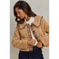 Taupe Sherpa Placket