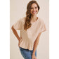 Salmon Stripe Peplum