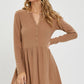 Soft Mocha Mini Dress