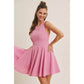 Orchid Pink Flare Mini Dress