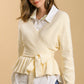 Babydoll Wrap Sweater