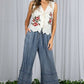 Flared Ruffle Denim