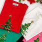 Christmas Tree Sequin Accent Knitted Sweater VT81484G: PINK / L