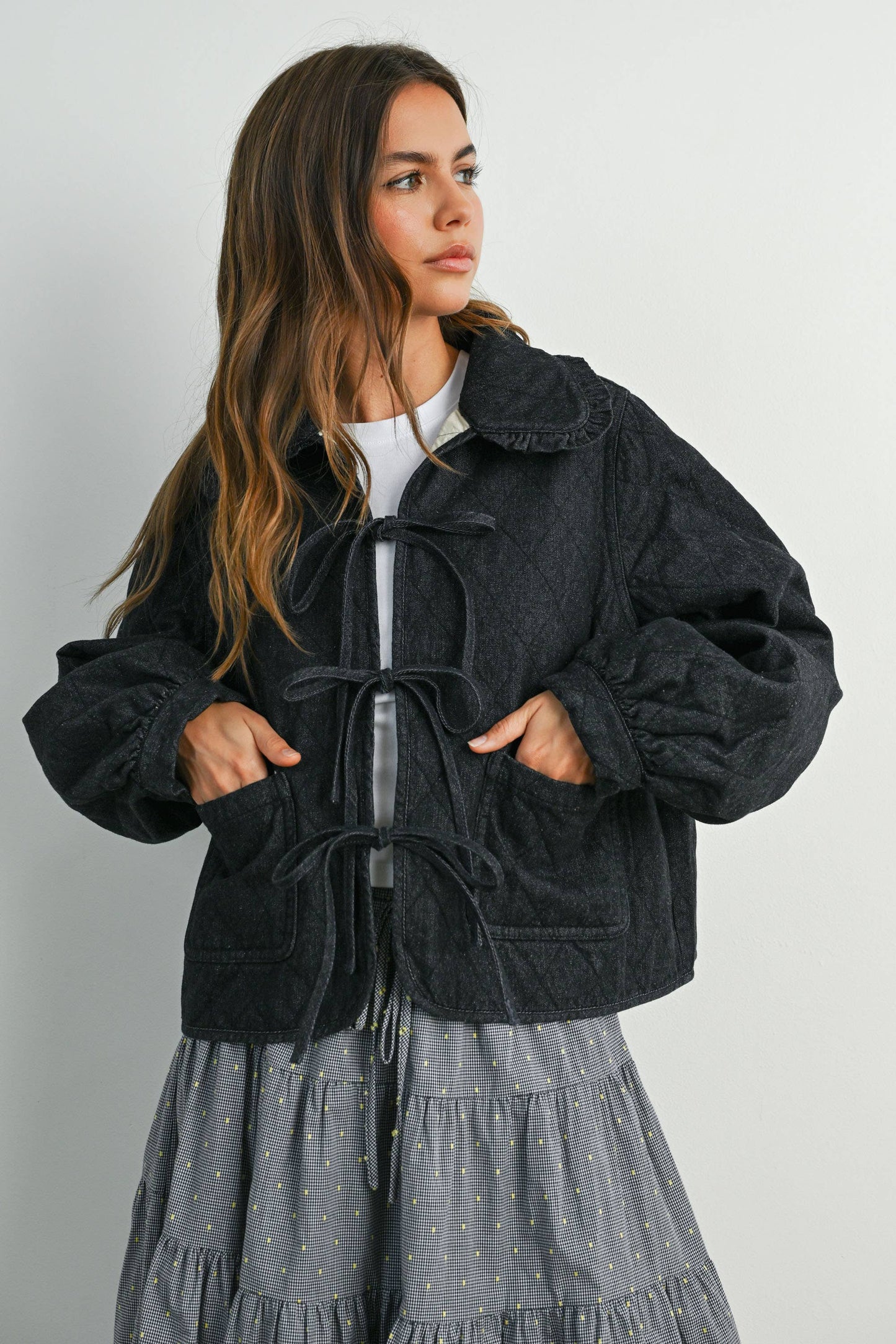 Black Quilted Jacket