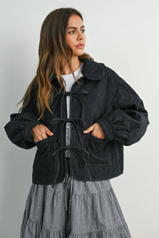 Black Quilted Jacket