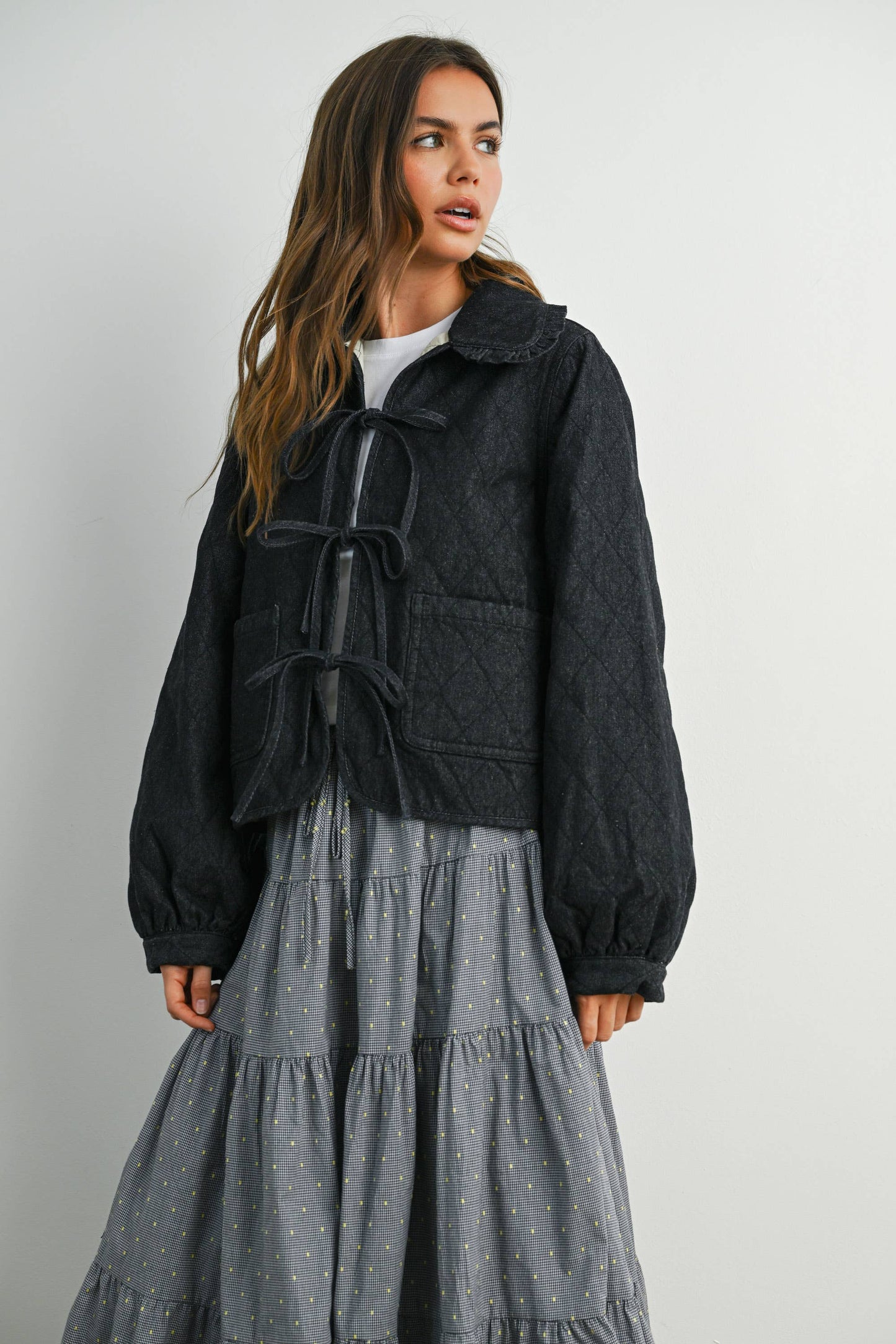 Black Quilted Jacket