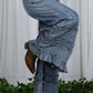 Flared Ruffle Denim