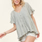 Sage Button Down Blouse