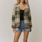 Olive Bubble Knit Cardigan