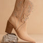 Camel Paneled Bootie