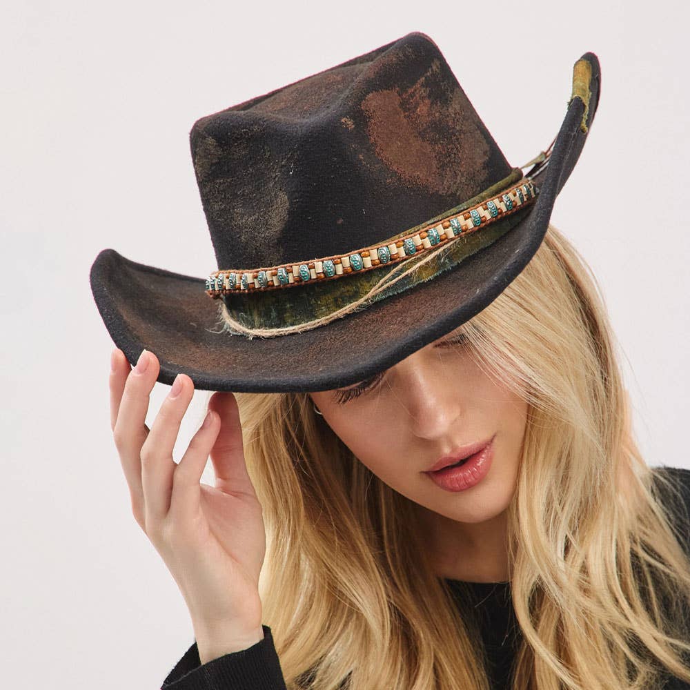 Western Distressed Hat