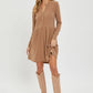 Soft Mocha Mini Dress