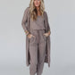 Mocha Jumpsuit & Cardigan Set