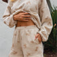 FLORAL PRINTED Sweatshort/Sweatshirt Matching Set : FLORAL PRINT / M