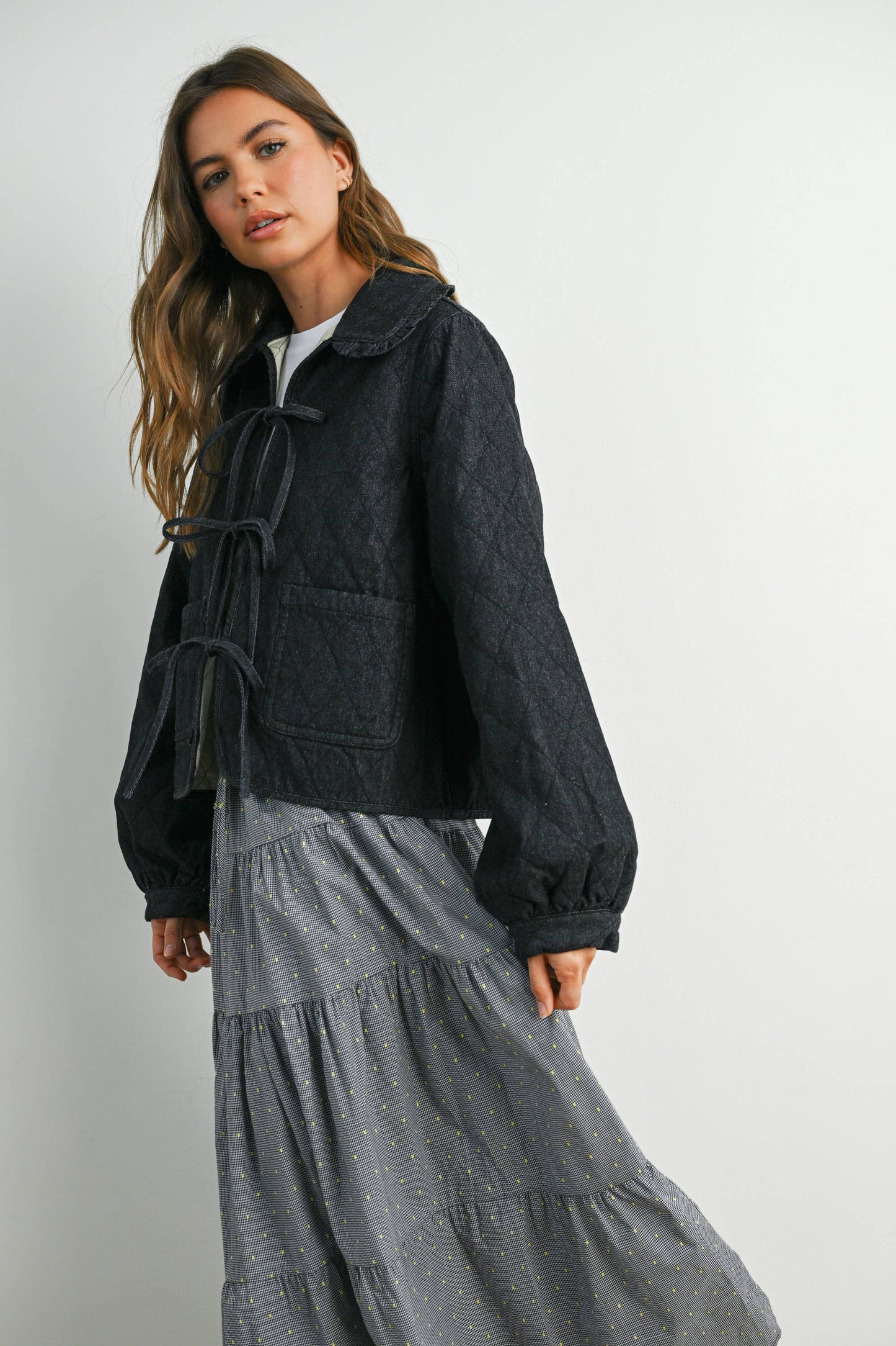 Black Quilted Jacket