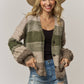 Olive Bubble Knit Cardigan