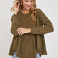 Olive Babydoll Top