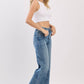 High Rise Slim Wide Jeans
