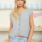 Heather Grey Sleeveless Sweater