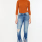 MID RISE ANKLE SKINNY JEANS-KC9169M: MEDIUM / 1/24