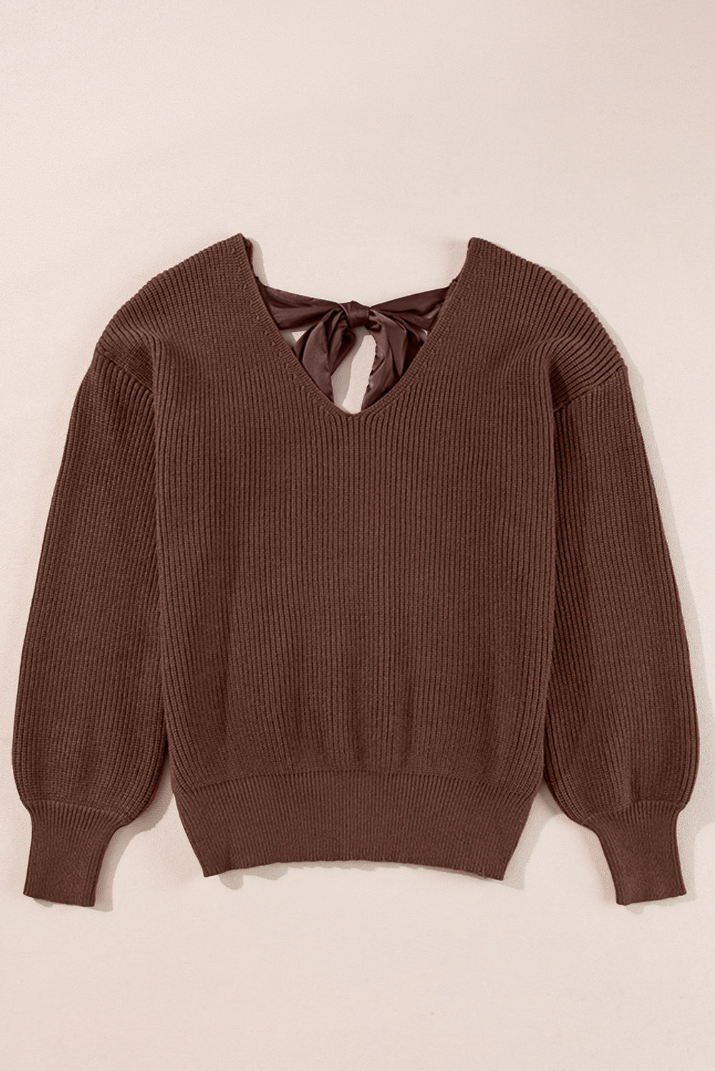 Coffee Knot Back Sweater