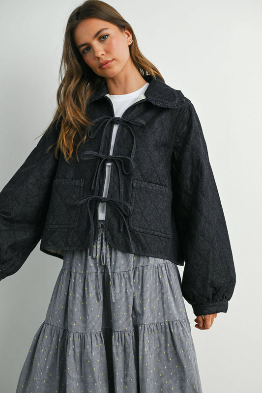 Black Quilted Jacket
