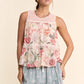 Pink Lace Babydoll Tank