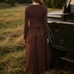Dark Brown Midi Dress