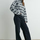 Fall Check Turtleneck Sweater - BMW7532: TAUPE MULTI / M