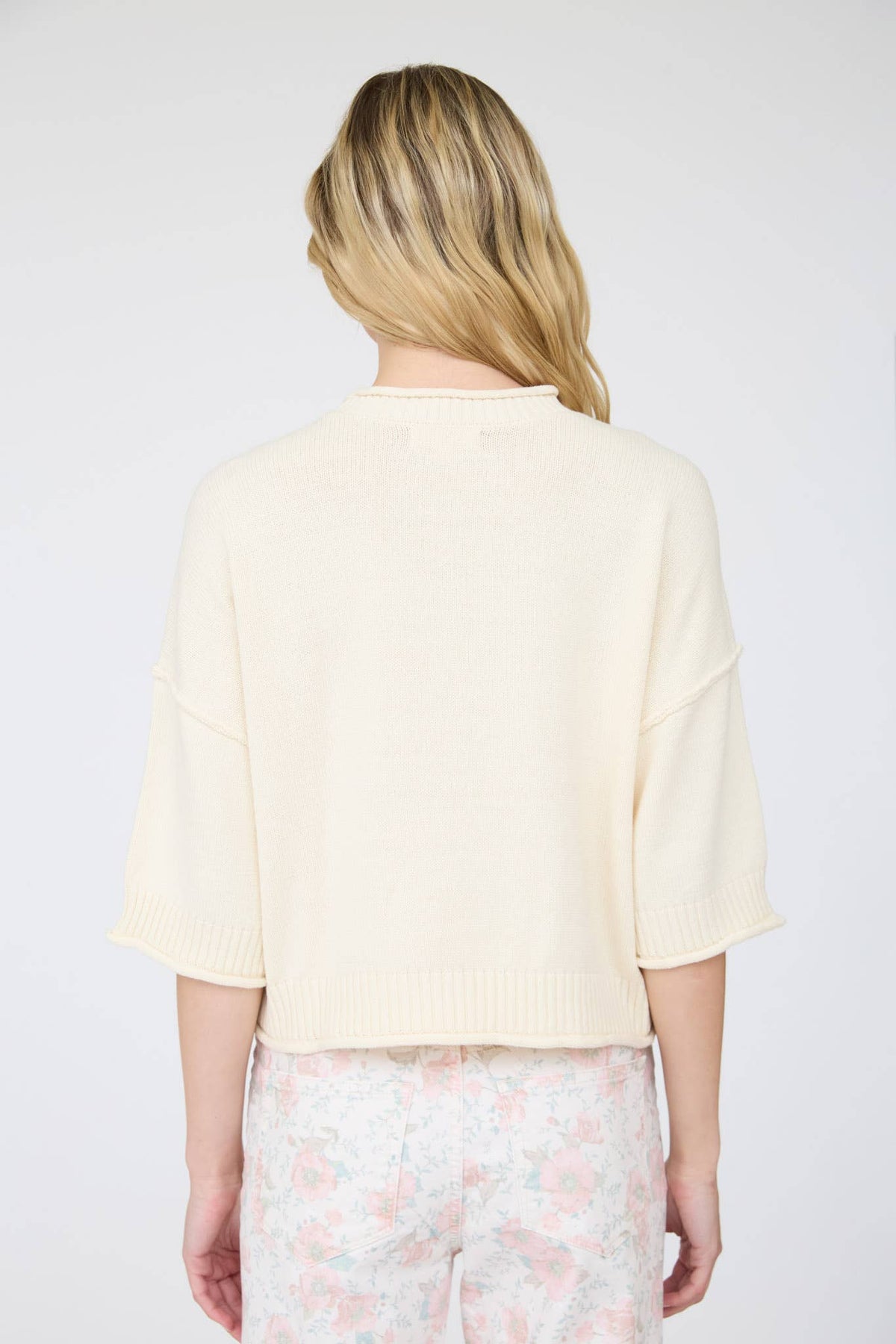 EXPOSED SEAM DROP SHOULDER SHORT SLEEVE PULLOVER : CHOCOLATE BROWN