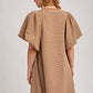 Latte Puff Striped Dress