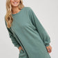 Fern Green French Terry Mini Dress