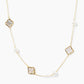 Mother of Pearl Necklace: Gold Pink