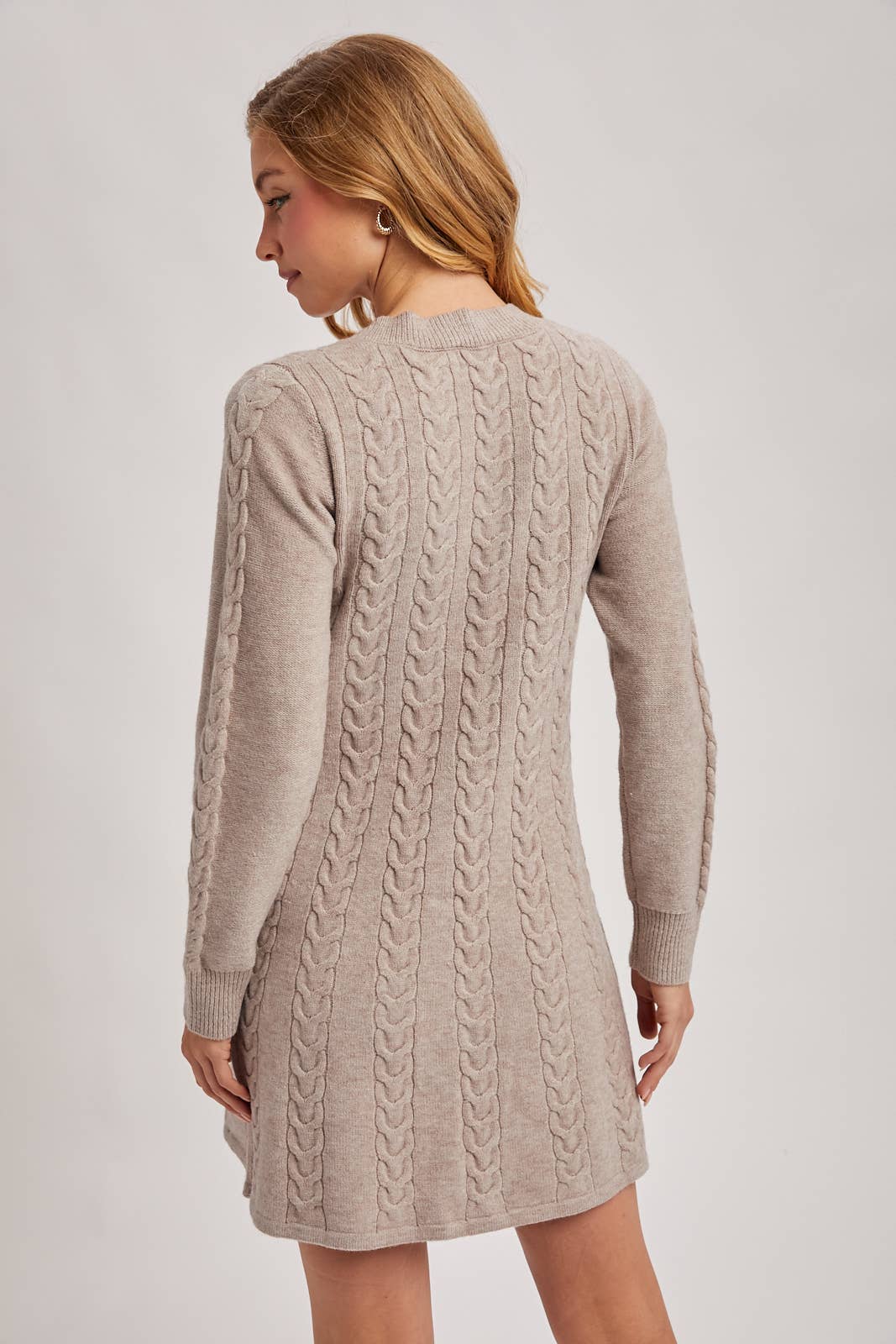 Mushroom Cabel Sweater Dress