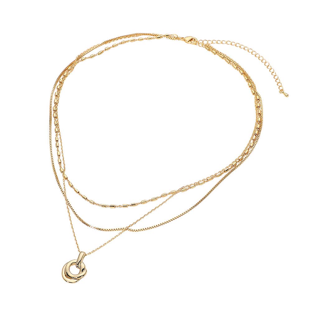 Layered Pendant Necklace