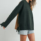 Crew Neck Long Sleeve Pullover Sweater - BMW7587: TAUPE MULTI / M