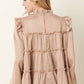Stone Satin Tier Blouse