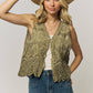 BOHO FLORAL CROCHET LACE VEST- LET4303: Beige / ONESIZE(6)