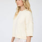 EXPOSED SEAM DROP SHOULDER SHORT SLEEVE PULLOVER : CHOCOLATE BROWN