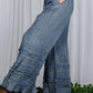 Flared Ruffle Denim