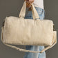 Cream Corduroy Duffel