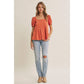 Cayenne Pleated Blouse