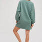 Fern Green French Terry Mini Dress