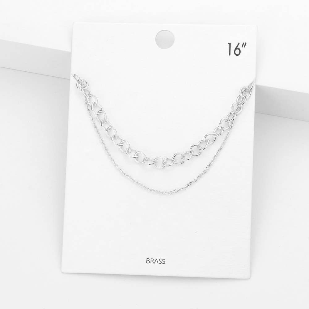 Double Layered Chain Necklace