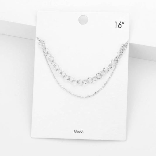 Double Layered Chain Necklace